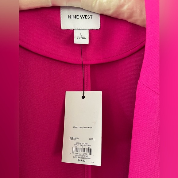 NWT Nine West Fuchsia Blazer - Picture 2 of 7
